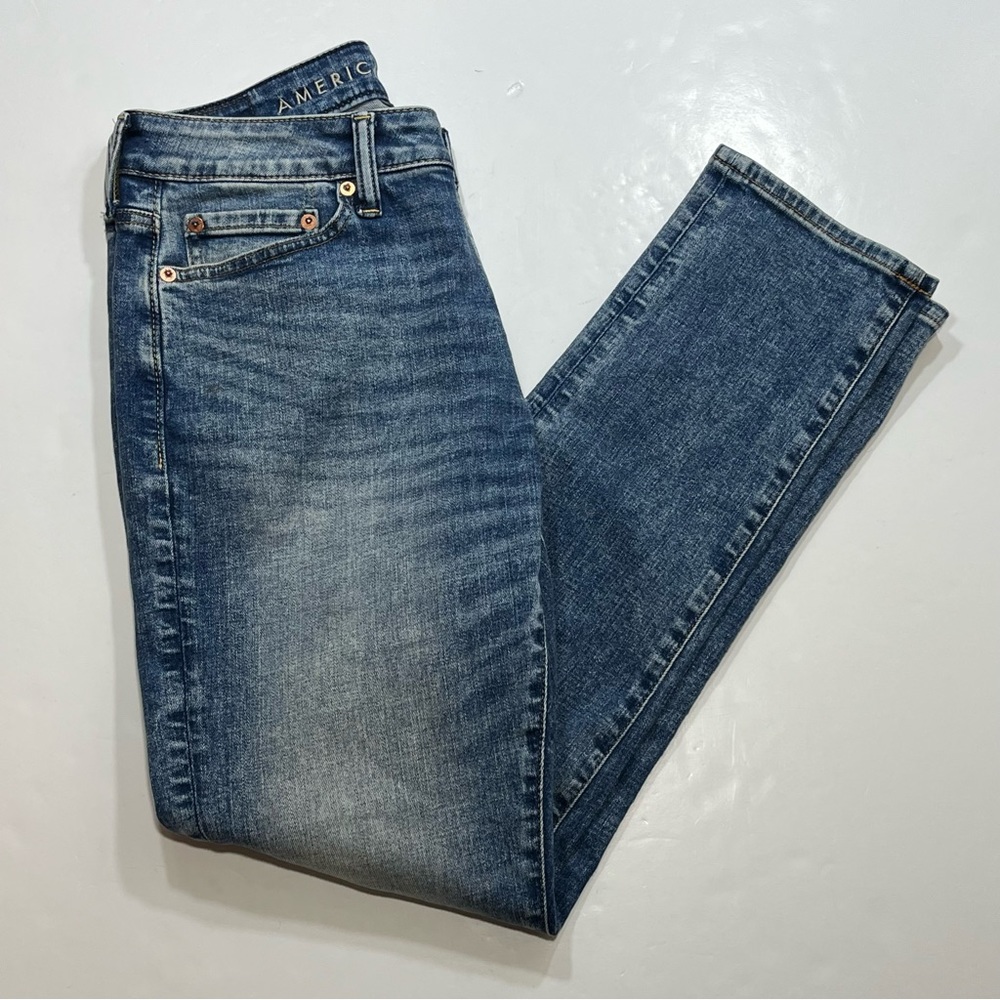 Men’s American Eagle Slim Airflex Blue Jeans, 30x30